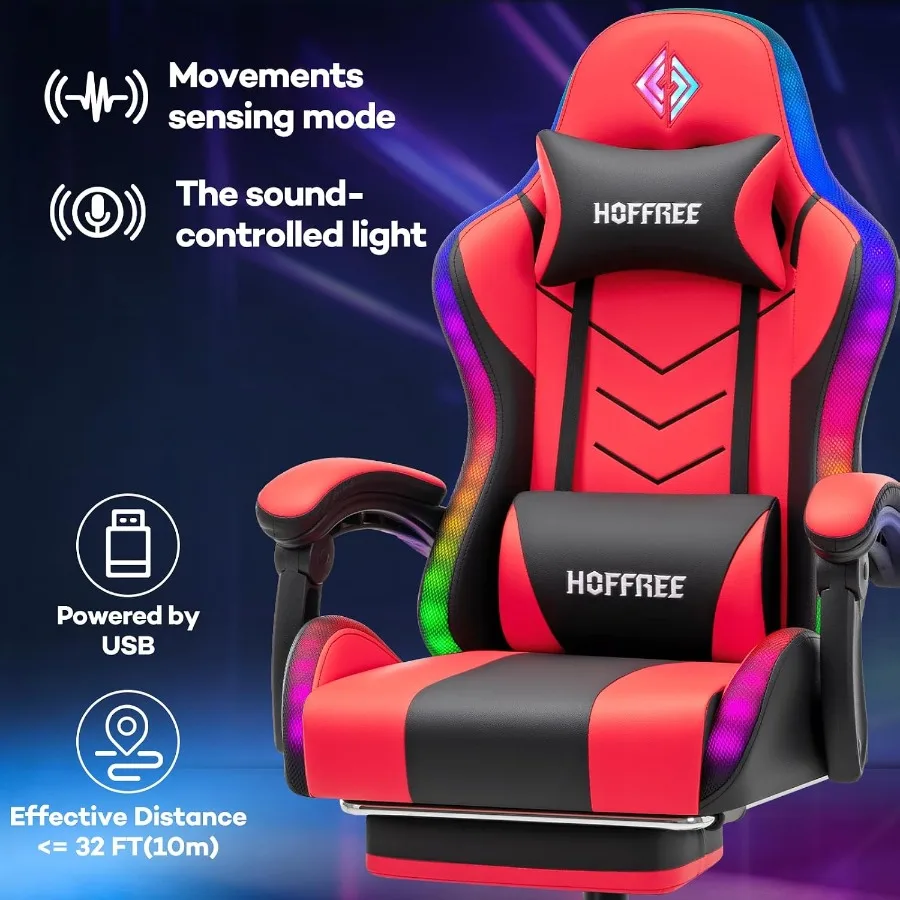 RGB Gaming Chair with Speakers - Music 评论和价格