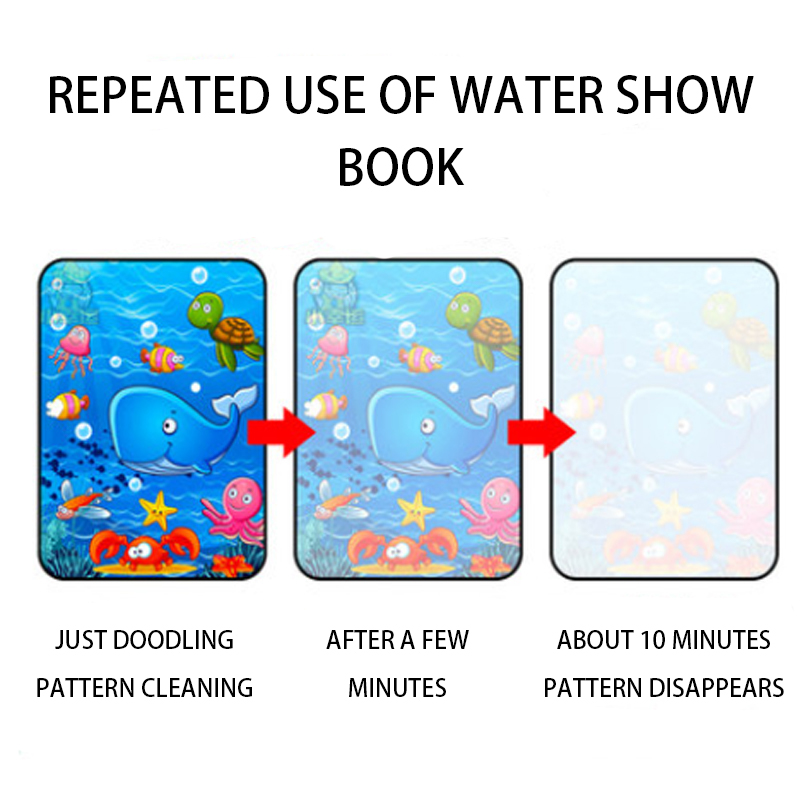 1pcs Magical Book Water Drawin - Reusable Water Magic Coloring Book 评论和价格