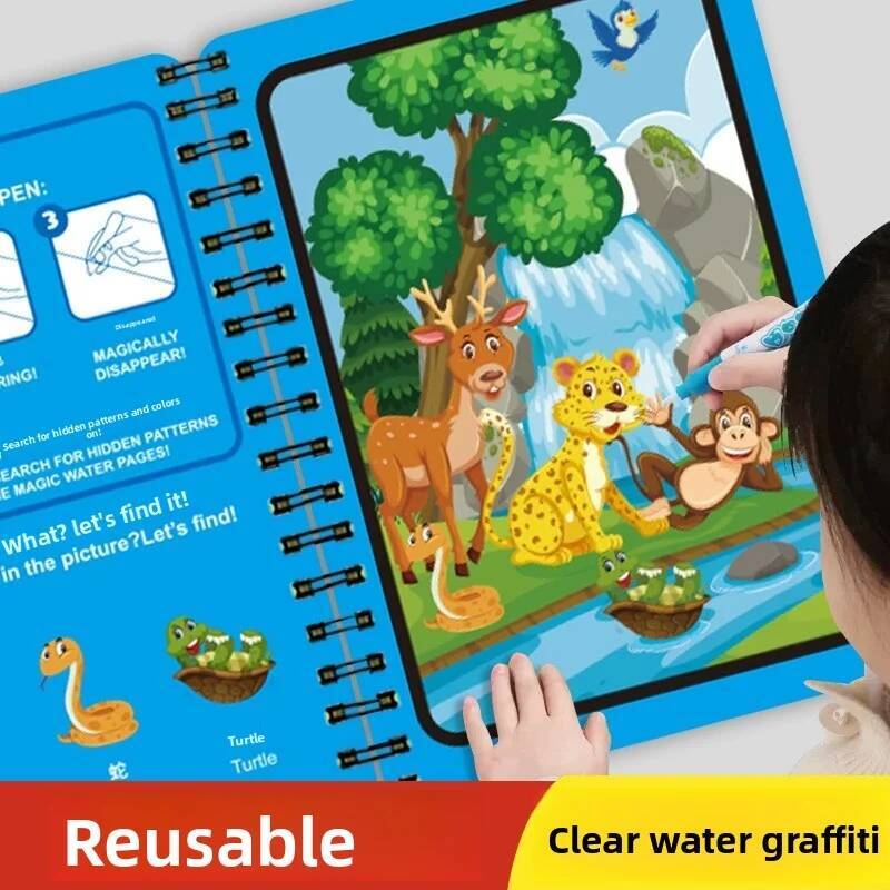 Montessori Toys Magic Water Dr - Reusable Water Magic Coloring Book 评论和价格