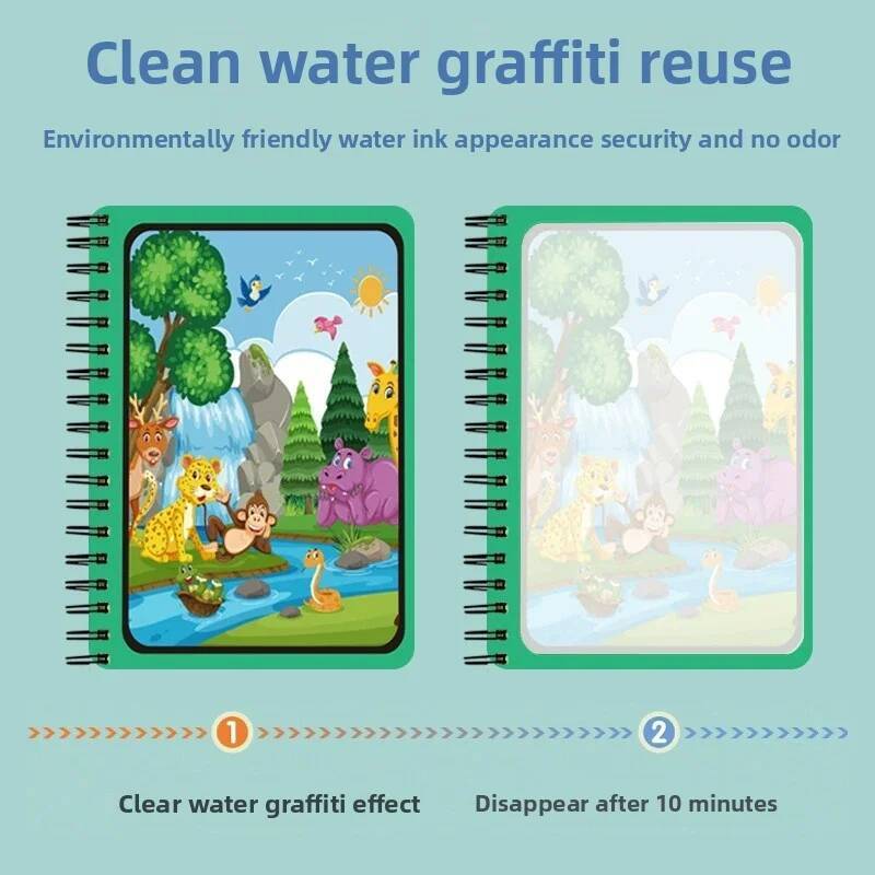 Montessori Toys Magic Water Dr - Reusable Water Magic Coloring Book 评论和价格