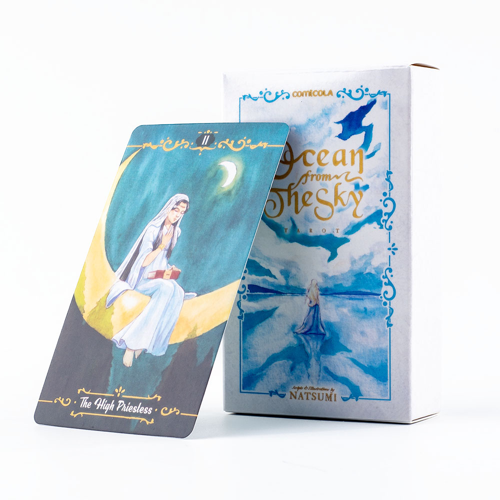 10.3*6cm Hand-Painted Watercol - Tarot Deck With Guidebook 评论和价格