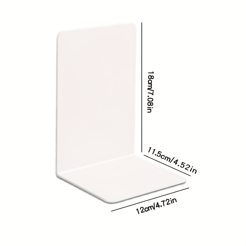 8pcs Clear Acrylic Bookends, L - Clear Acrylic Book Stand Holder 评论和价格